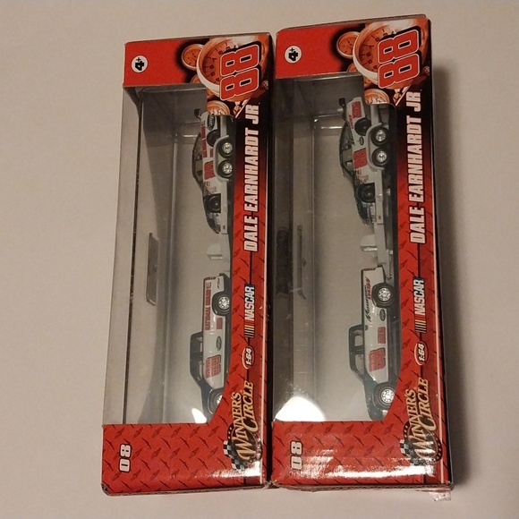 2008 Dale Earnhardt Jr NASCAR Chevy Truck Trailer Car Encased Sets - Picture 1 of 8